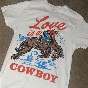 Kelsea Ballerini tour merch, Love is a Cowboy Graphic T-Shirt
